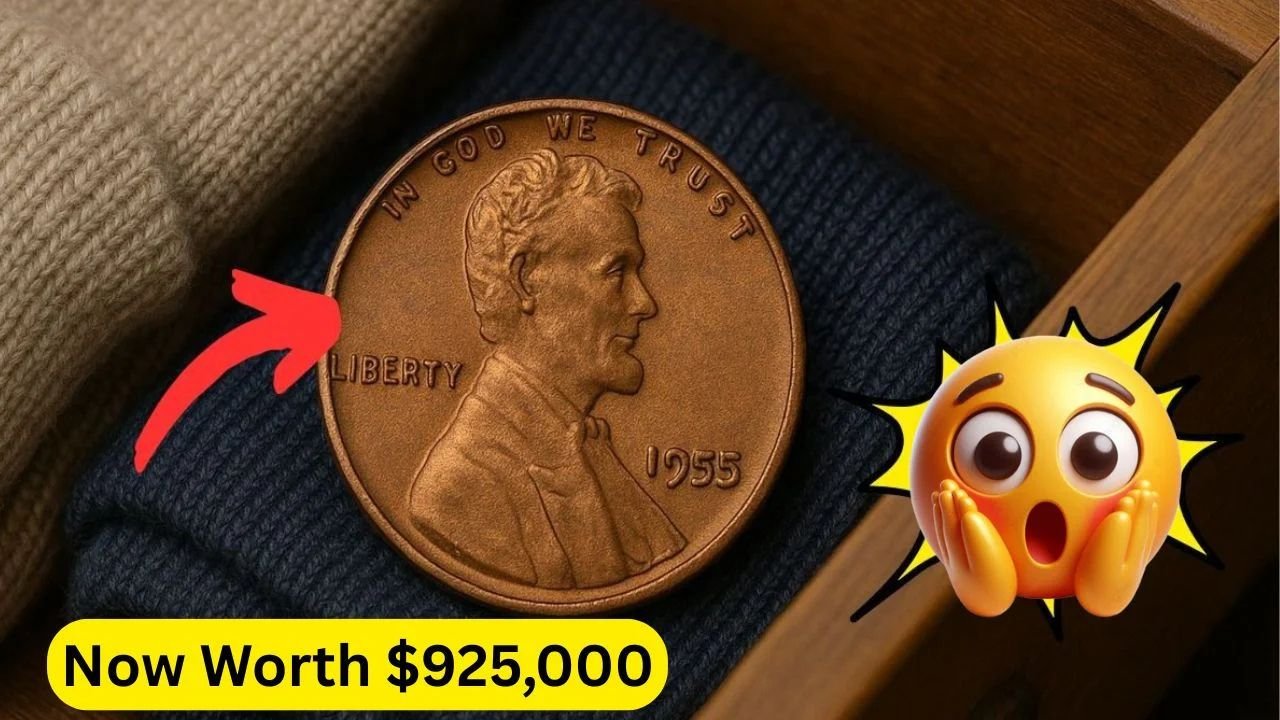 1955 Lincoln Wheat Penny With Double Die Obverse Discovered in Sock Drawer