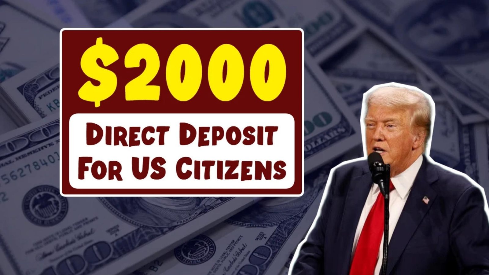 $2000 Direct Deposit For US Citizens CONFIRMED – Shocking Payment Dates & Eligibility Revealed