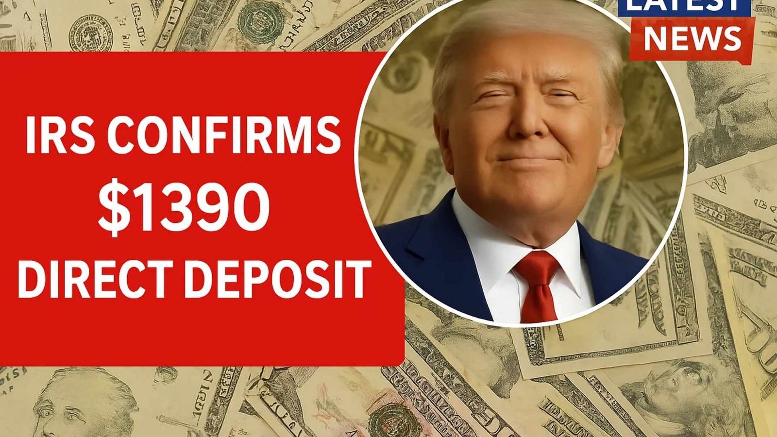 IRS Confirms $1390 Direct Deposit Relief for August 2025 — Check Eligibility & Claim Process